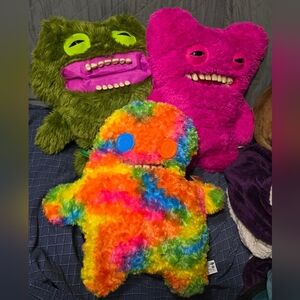 18" Fuggler Pink, Green, Multi Color Plush Limited Edition